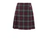 Dolce & Gabbana Bordeaux Wool Mini Skirt In Brown