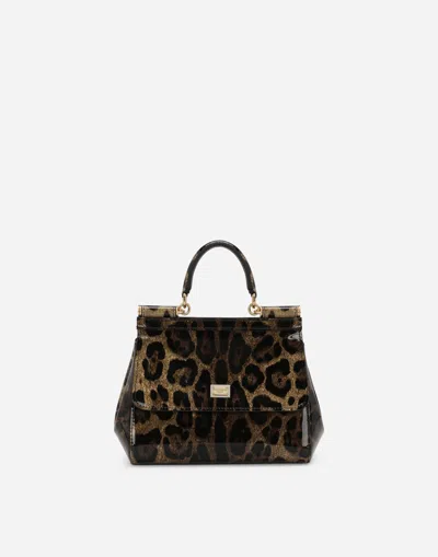 Dolce & Gabbana Borsa A Mano In Animal Print