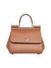 Dolce & Gabbana Borsa A Mano Sicily Media Cammello