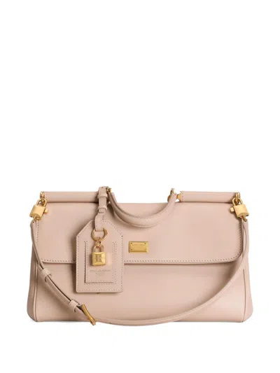 Dolce & Gabbana Borsa A Mano Sicily Rosa Con Dettagli Oro Dolce E Gabbana