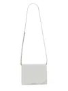 Dolce & Gabbana White Dg Logo Leather Cross Body Bag In White