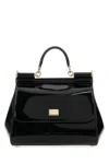 Dolce & Gabbana Small Sicily Patent Leather Top Handle Bag