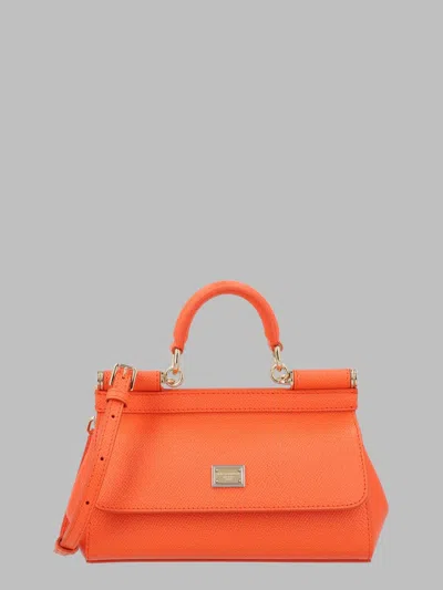 Dolce & Gabbana 'sicily' Mini Handbag In Orange