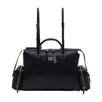 Dolce & Gabbana Borsaspalla Tracolla Travel Bag In Black
