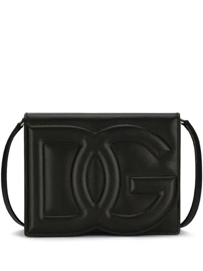 Dolce & Gabbana Borsaspalla Tracolla Vitello L Con1 Continuative In Black