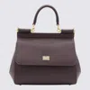 Dolce & Gabbana Medium Sicily Handbag In Must Color In Burgundy