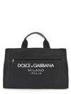 Dolce & Gabbana Men Borsone In Nylon Con Logo In Black