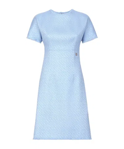 DOLCE & GABBANA BOUCLÉ A-LINE MIDI DRESS