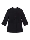Dolce & Gabbana Bouclé Coat In Black