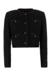Dolce & Gabbana Boucle Loop Blazer In Black