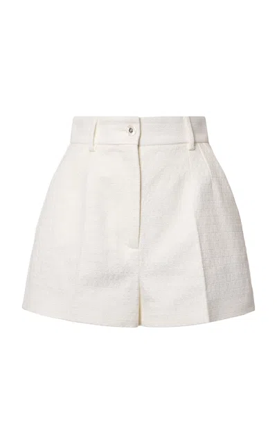 Dolce & Gabbana Bouclé Pleated Shorts