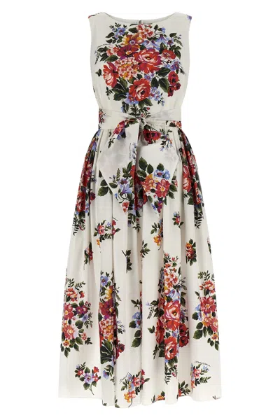 Dolce & Gabbana Women White Bouquet Di Fiori Dress, S Luxury Dresses For Women Darveys