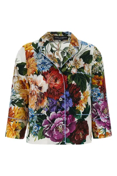 DOLCE & GABBANA 'BOUQUET' PRINT SHIRT