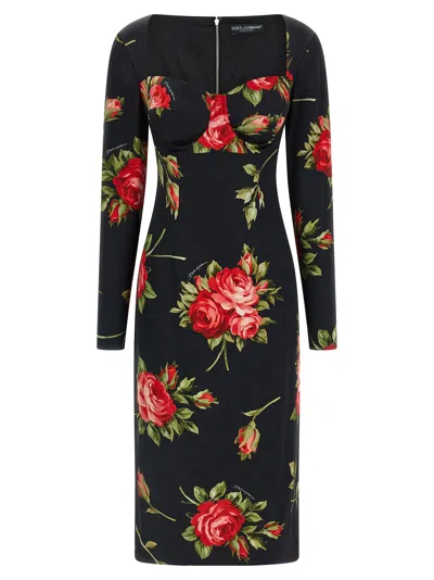 DOLCE & GABBANA DOLCE & GABBANA 'BOUQUET ROSE' DRESS