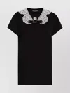 Dolce & Gabbana Bow Crewneck Lace Short Sleeves Top