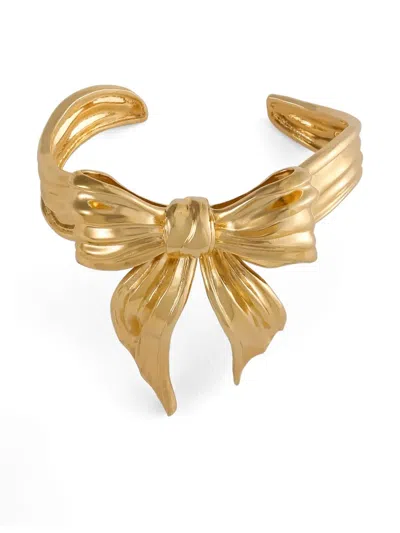 Dolce & Gabbana Bow-detail Bracelet In Gold