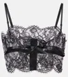 Dolce & Gabbana Black Lace Bra In Black