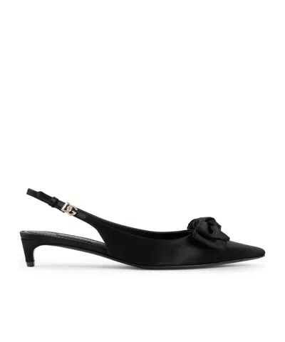 DOLCE & GABBANA DOLCE  GABBANA BOW DETAILED SLINGBACK PUMPS