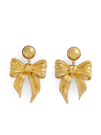 Dolce & Gabbana Bow Earrings In Gold