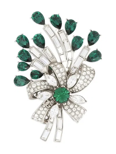 Dolce & Gabbana Bow-embellished Brooch In Multi