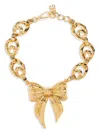 Dolce & Gabbana Bow Necklace In Gold