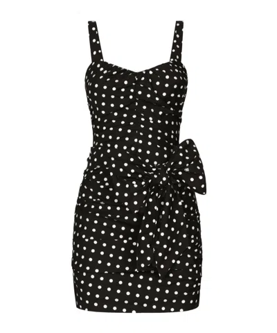 Dolce & Gabbana Bow Polka Dot Dress In プリ