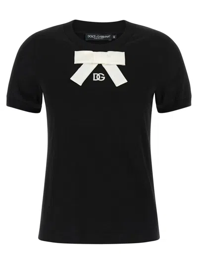 DOLCE & GABBANA DOLCE & GABBANA BOW T-SHIRT