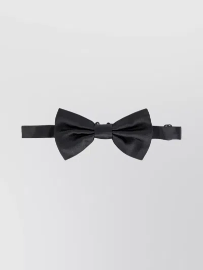 Dolce & Gabbana Bow Tie In Silk In Black