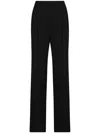 Dolce & Gabbana Two-way Stretch Wool Trousers In Black