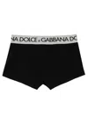 Dolce & Gabbana Two-way-stretch Cotton Jersey Long-leg Boxers In Black