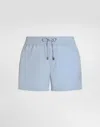 Dolce & Gabbana Drawstring-waist Swim Shorts In Blue