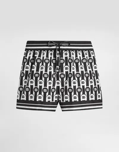 Dolce & Gabbana Boxer Corto In Animal Print
