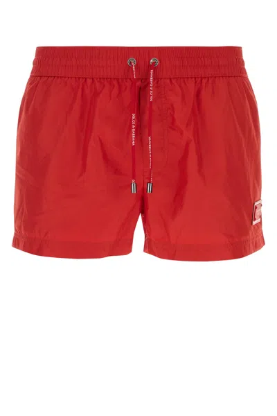 Dolce & Gabbana Boxer Corto-iv Nd  Male In Red