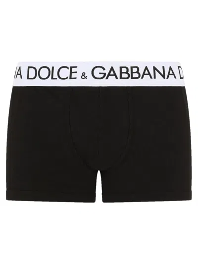Dolce & Gabbana Boxer Regular Fit In Black