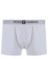 Dolce & Gabbana Logoed Waistband Cotton Briefs Stretch Fit In White