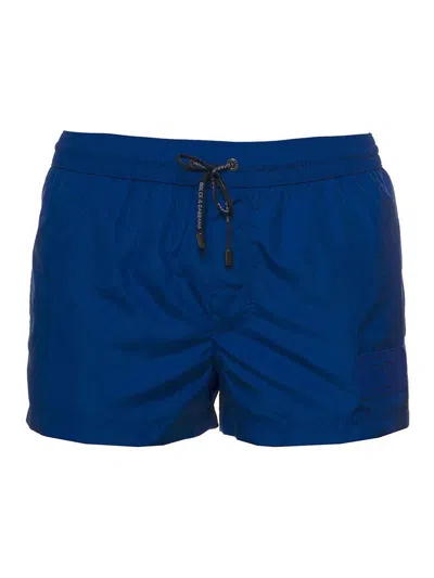 Dolce & Gabbana Swim Short In Blue