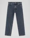 Dolce & Gabbana Boy's 5-pocket Denim Jeans With Logo Tag In Sea Blue