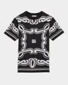 Dolce & Gabbana Cotton Bandana Print T-shirt In Bandana Bca Fdonero