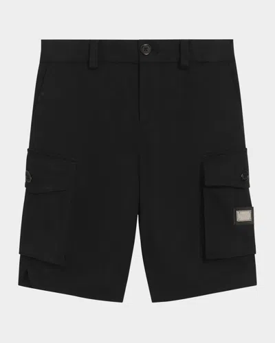 DOLCE & GABBANA BOY'S BRANDED BERMUDA CARGO SHORTS