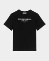 Dolce & Gabbana Black T-shirt For Kids With Logo In Black