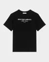 Dolce & Gabbana Black T-shirt For Kids With Logo In Black