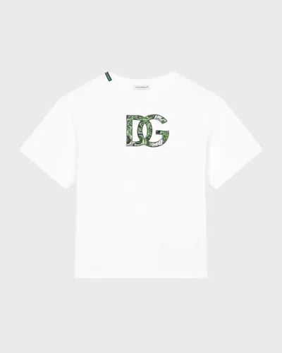 Dolce & Gabbana Kids' Optical White T-shirt