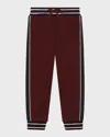 Dolce & Gabbana Pantaloni Sportivi Con Logo In Dark Red
