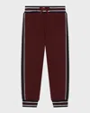 Dolce & Gabbana Pantaloni Sportivi Con Logo In Dark Red