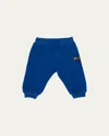 Dolce & Gabbana Kids' Boy's Logo Plaque Sweat Pants In Dark Blue