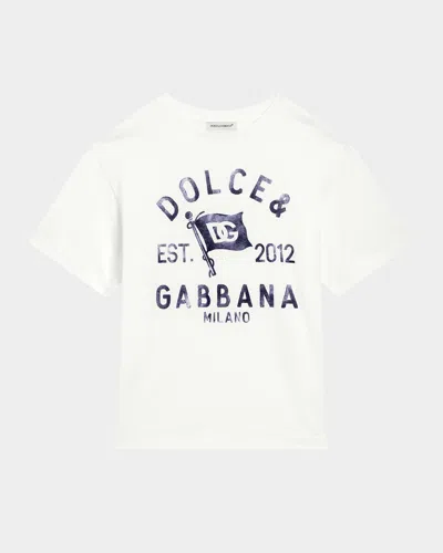 DOLCE & GABBANA BOY'S LOGO-PRINT T-SHIRT