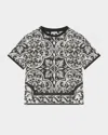 Dolce & Gabbana Majolica-print T-shirt In Black