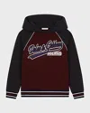 Dolce & Gabbana Boy's Varsity Logo-print Hoodie In Multi