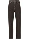 Dolce & Gabbana Black Denim - Straight-leg Jeans Women In Black