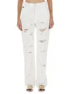 Dolce & Gabbana Straight-leg Jeans 5 Pockets In White